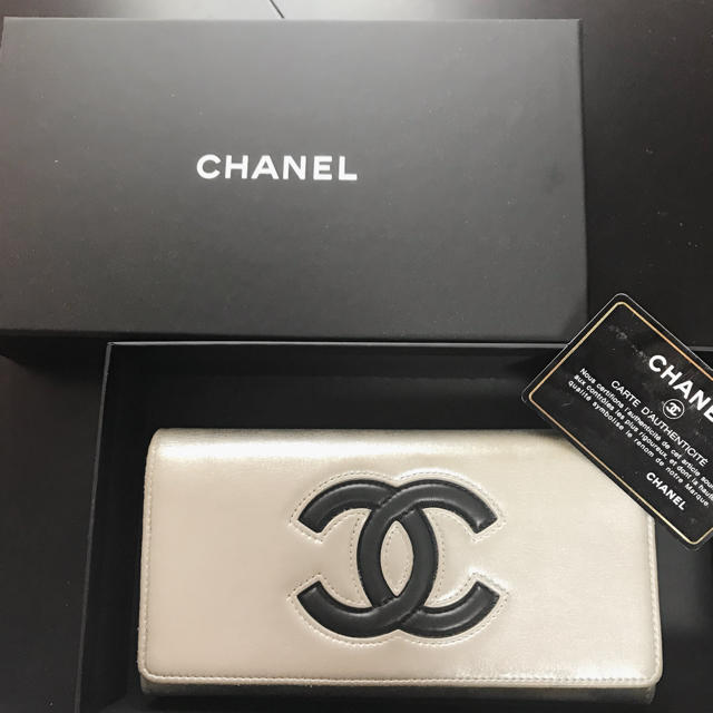 とっておきし福袋 CHANEL ココマーク 長財布 希少！お値下げ☆シルバー