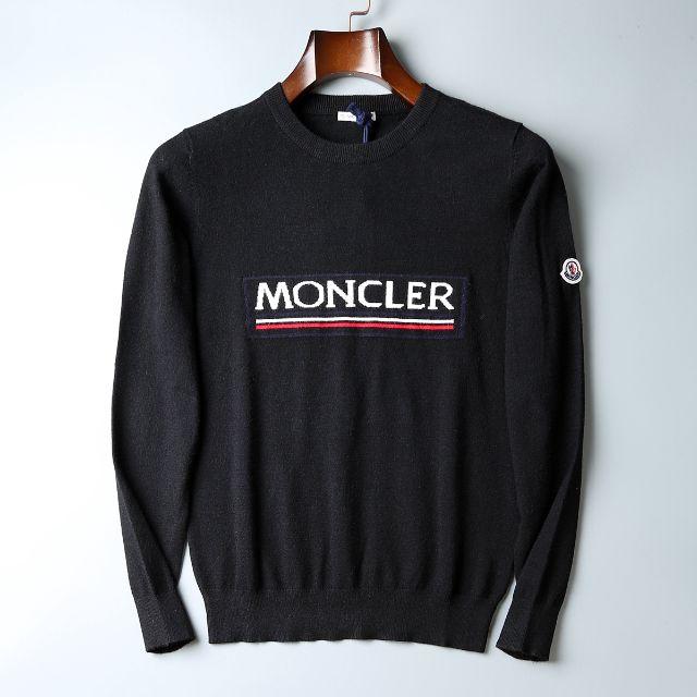 新品黒 モンクレール セーター MONCLERセーター サイズ：M、L、XL | フリマアプリ ラクマ