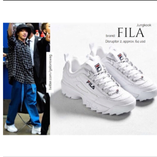 Fila Bts着用 ジョングク 防弾少年団着用 Filaスニーカーの通販 By Bts Shop ラクマ