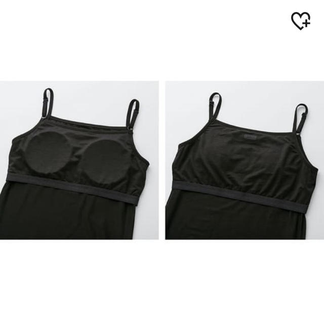 UNIQLO(ユニクロ)の新品 ユニクロ ヒートテック ガールズ ブラトップ 160センチ 黒 キッズ/ベビー/マタニティのキッズ服女の子用(90cm~)(下着)の商品写真