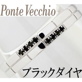 ポンテヴェキオ(PonteVecchio)の確認用：ポンテヴェキオ ブラックダイヤ Pt ポンテ リング(リング(指輪))