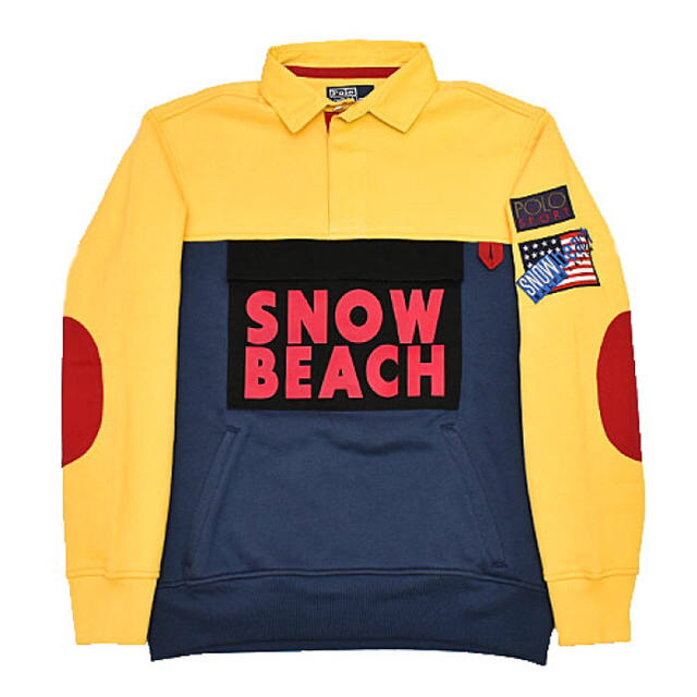 ポロシャツSNOW BEACH スノービーチ RUGBY SHIRT ラガーシャツ