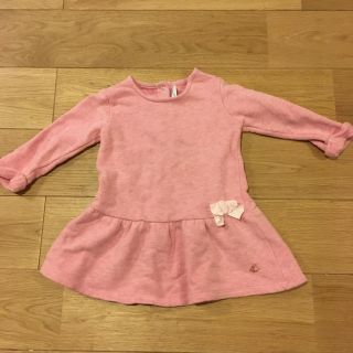 プチバトー(PETIT BATEAU)のプチバトー ワンピース  12m 74センチ(ワンピース)