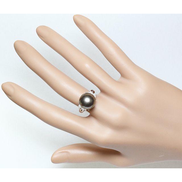 【TASAKI】黒蝶真珠 ダイヤモンド 14号 美品