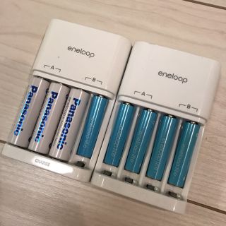 サンヨー(SANYO)のエネループ 本体 単三電池3本 単四電池5本 セット(その他)