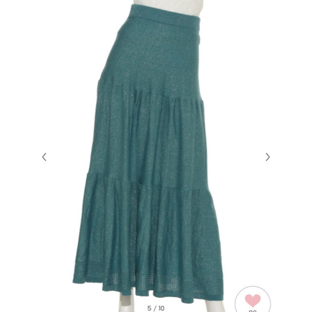 Lily Brown(リリーブラウン)のラメティアードスカート レディースのスカート(ロングスカート)の商品写真