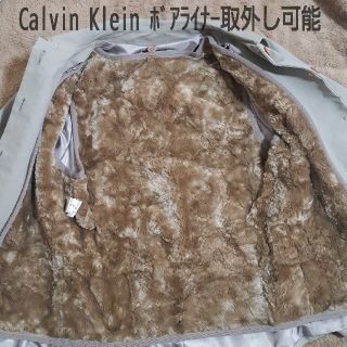 カルバンクライン(Calvin Klein)のCalvin Klein コート ボアライナー取外し可能 グレージュ MLサイズ(トレンチコート)