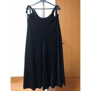 ジーヴィジーヴィ(G.V.G.V.)の値下 G.V.G.V. VELOUR BOW KNOT DRESS ベロアワンピ(ロングワンピース/マキシワンピース)