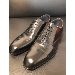 コムサメン(COMME CA MEN)の新品 未使用 人気 コムサメン ビジネスシューズ ブラック（黒色）サイズ25.0(ドレス/ビジネス)