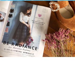 ビーラディエンス(BE RADIANCE)のBE RADIANCE チェック柄チュールスカート(ひざ丈スカート)