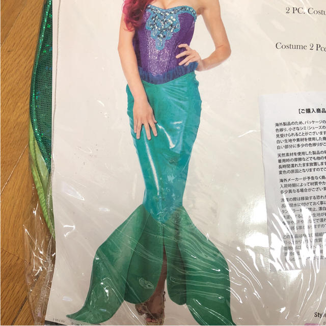 Disney(ディズニー)のアリエル 人魚 コスプレ エンタメ/ホビーのコスプレ(衣装)の商品写真