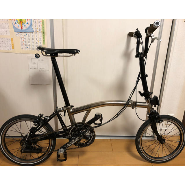 自転車ブロンプトン ニッケルブラックエディション