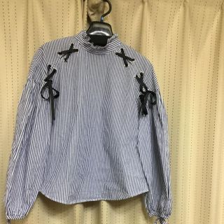 ザラ(ZARA)のザラ ストライプブラウス(シャツ/ブラウス(長袖/七分))