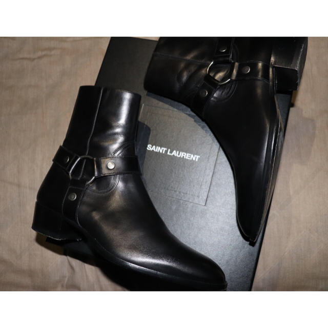 正規 Saint Laurent - サンローラン リングブーツ 40 ブーツ - www