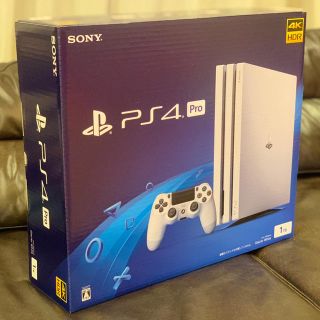 プレイステーション4(PlayStation4)の送料込み 新品 PlayStation4 Pro グレイシャーホワイト(家庭用ゲーム機本体)