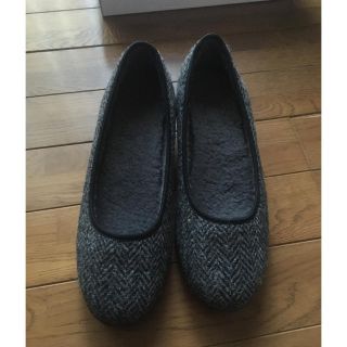 ハリスツイード(Harris Tweed)のハリスツィード フラットシューズ(バレエシューズ)