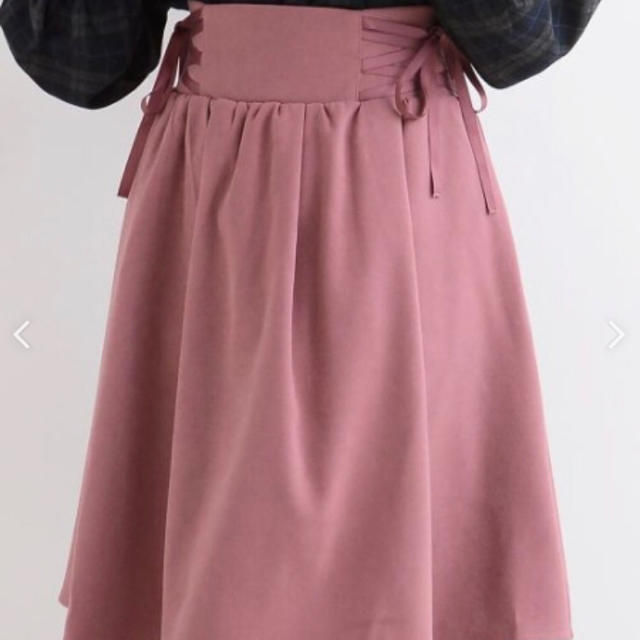MAJESTIC LEGON(マジェスティックレゴン)のウエスト編上げフレアースカート♡ レディースのスカート(ひざ丈スカート)の商品写真