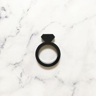 ビームス(BEAMS)のBEAMS ＊ black acryl ring(リング(指輪))