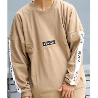 ルーカ(RVCA)の【最安値Mサイズ】RVCA ロンT ベージュ(Tシャツ(長袖/七分))