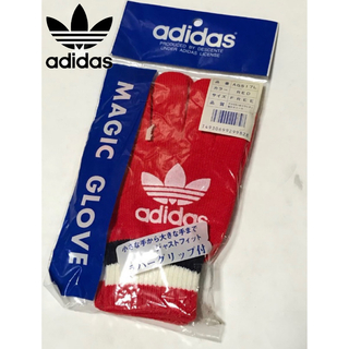 アディダス(adidas)のadidas アディダス 80s 90s デサント製 手袋 グローブ ニット(手袋)