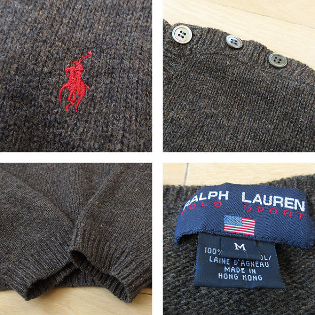 POLO RALPH LAUREN(ポロラルフローレン)のウール100 美品 Mサイズ ラルフローレン ポロスポーツ レディース ニット レディースのトップス(ニット/セーター)の商品写真