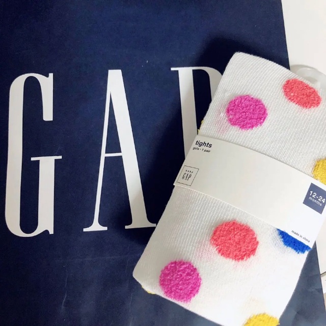 babyGAP(ベビーギャップ)のmarina.yano様専用 Gapbaby くまさんタイツ ピンク ドット新品 キッズ/ベビー/マタニティのこども用ファッション小物(靴下/タイツ)の商品写真