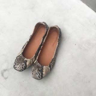 TODAYFUL Python Flat Shoes