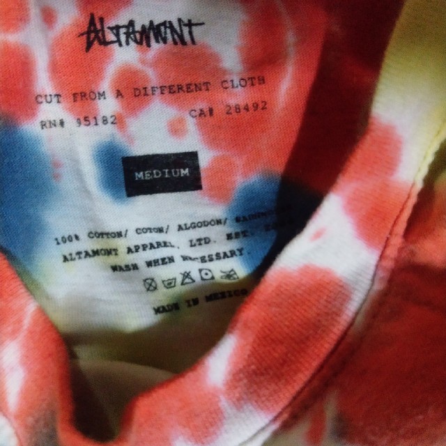 ALTAMONT(オルタモント)のオルタモント アルタモント Tシャツ メンズ レディース　Mサイズ メンズのトップス(Tシャツ/カットソー(半袖/袖なし))の商品写真