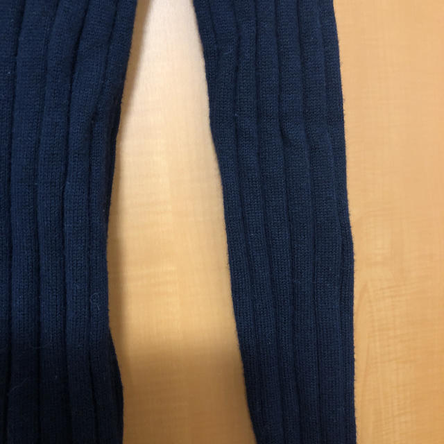 UNIQLO(ユニクロ)のUNIQLO 綿カシミヤ リブセーター ネイビー S レディースのトップス(ニット/セーター)の商品写真