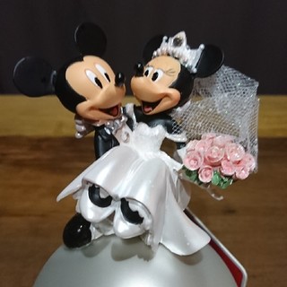 ディズニー(Disney)のDisney オーナメント ミッキー&ミニー Just Married(キャラクターグッズ)