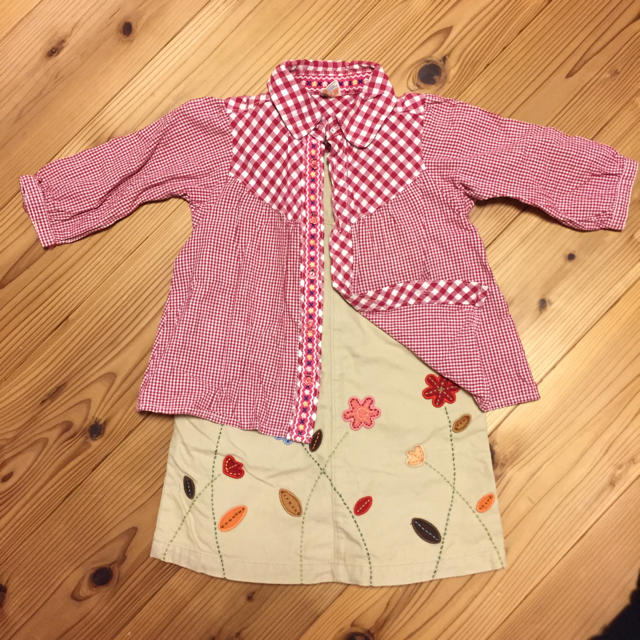 mikihouse(ミキハウス)のミキハウス 110 ワンピース MPS 110 シャツ キッズ/ベビー/マタニティのキッズ服女の子用(90cm~)(ワンピース)の商品写真