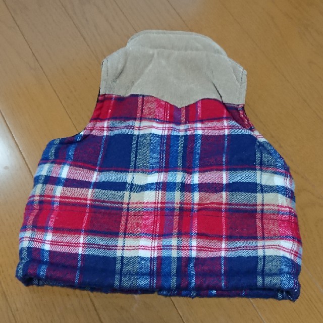 babyGAP(ベビーギャップ)の 値下げ 中綿ベスト 90 チェック キッズ/ベビー/マタニティのキッズ服男の子用(90cm~)(ジャケット/上着)の商品写真