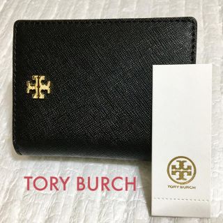 トリーバーチ(Tory Burch)のTORY BURCH トリーバーチ FOLDABLE カードケース（黒）(名刺入れ/定期入れ)