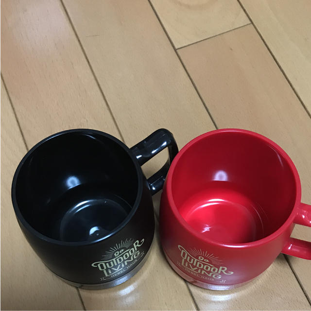 DINEX  アメリカ製 マグカップ  二個セット  USA製  未使用 インテリア/住まい/日用品のキッチン/食器(グラス/カップ)の商品写真