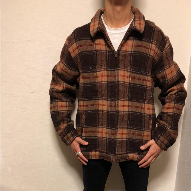 WOOLRICH - Woolrich ウールリッチ 90s チェックウールブルゾン