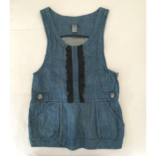 ザラキッズ(ZARA KIDS)のzara kids デニム サロペット スカート 3-4y(ワンピース)