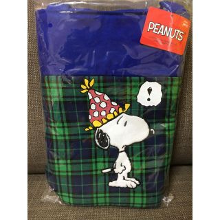 スヌーピー(SNOOPY)の【新品･未開封】スヌーピー プレミアム チェック柄 アップリケ バッグ(トートバッグ)