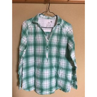 イッカ(ikka)のikka チェックシャツ グリーン M size(シャツ/ブラウス(長袖/七分))