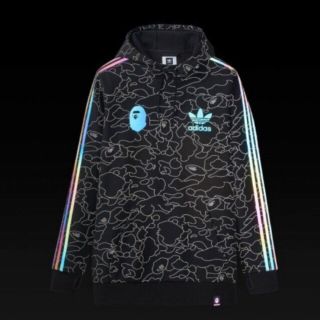 アベイシングエイプ(A BATHING APE)のAdidas Bape Tech Hoodie L(パーカー)