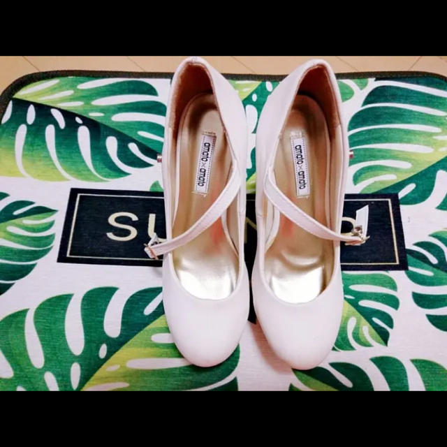 ホワイト ヒール レディースの靴/シューズ(ハイヒール/パンプス)の商品写真