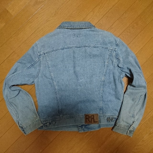 RRL(ダブルアールエル)のRRL Ralph Lauren デニムジャケット アイスブルーＬ  メンズのジャケット/アウター(Gジャン/デニムジャケット)の商品写真