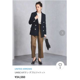 ユナイテッドアローズ(UNITED ARROWS)のユナイテッドアローズ 🧥UWSC 6ボタン ダブルジャケット 36 size(テーラードジャケット)