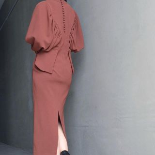 代引き人気 mame - mame kurogouchi 18aw ペプラムワンピース ロング