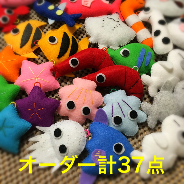 ハンドメイド☆フェルトのお魚釣りセット ハンドメイドのキッズ/ベビー(おもちゃ/雑貨)の商品写真