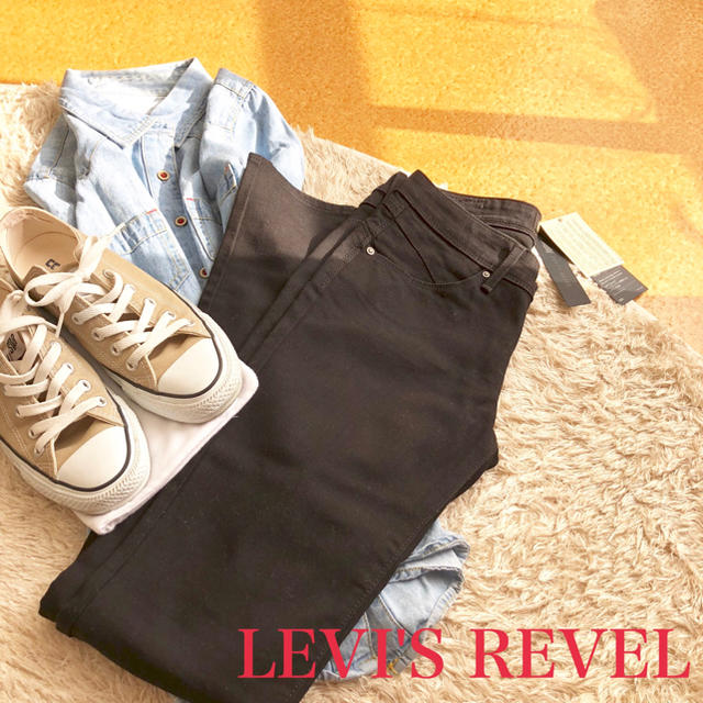 Levi's(リーバイス)の【ららん様専用】スキニー パンツ Levi's ブラック レディースのパンツ(スキニーパンツ)の商品写真