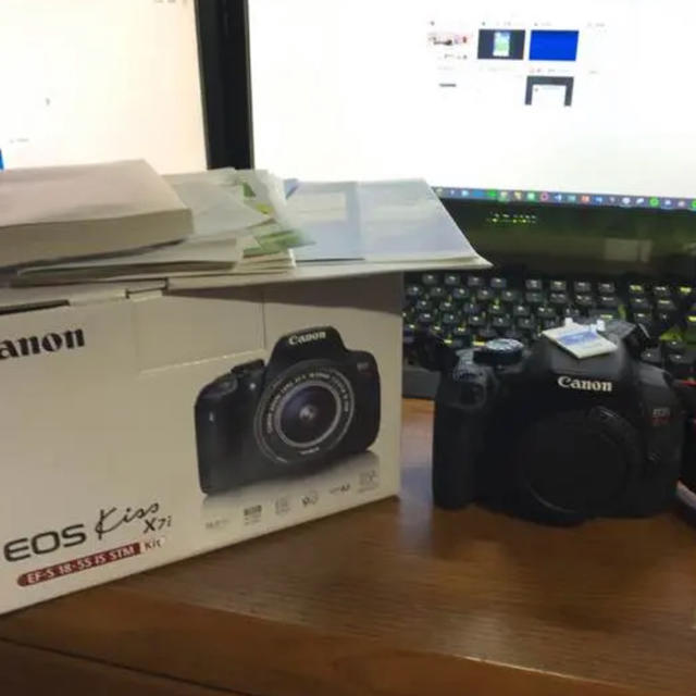Canon - EOS Kiss X7i ボディ＋標準レンズ wifi対応 SD64GB