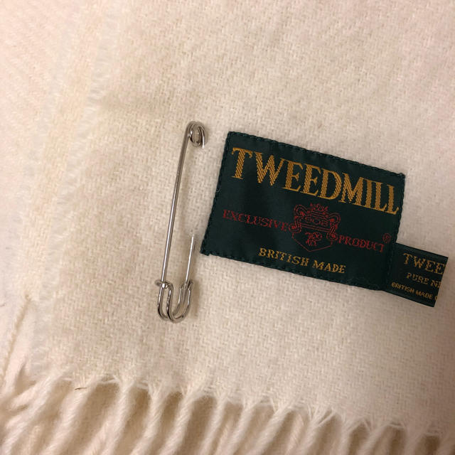 未使用品 ツイードミル TWEEDMILL 大判ストール マフラー ウール 1