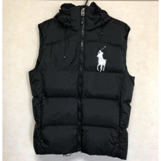 ポロラルフローレン(POLO RALPH LAUREN)の【送料込】1度使用のみ☆ポロラルフローレン☆ダウンベスト☆ML☆メンズ☆ブラック(ダウンベスト)