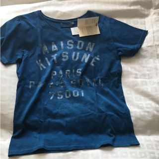 メゾンキツネ(MAISON KITSUNE')の値下げ！限定【新品】メゾンキツネ 藍染 半袖Tシャツ(Tシャツ(半袖/袖なし))