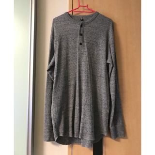 ユニクロ(UNIQLO)のユニクロ ワッフルヘンリーネックT XL(Tシャツ/カットソー(七分/長袖))